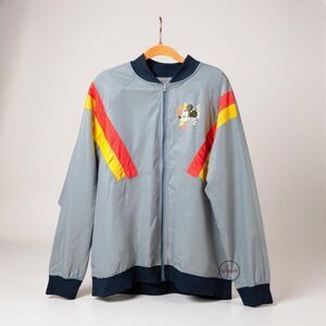 Disney Parks 2XL Mickey Mouse Windbreaker Long Sleeve Jacket Blue